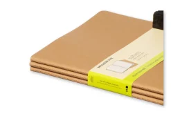 Moleskine Plain Cahier Xl - Kraft Cover (3 Set)