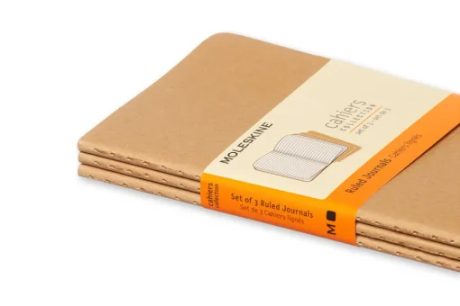 Moleskine Ruled Cahier - Kraft Cover (3 Set)