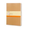 Moleskine Ruled Cahier Xl - Kraft Cover (3 Set)