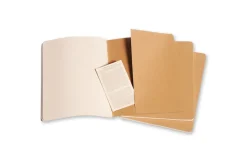 Moleskine Ruled Cahier Xl - Kraft Cover (3 Set)