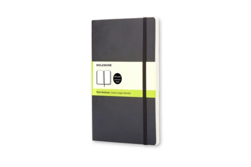 Moleskine Soft Cover Pocket Plain Notebook Black