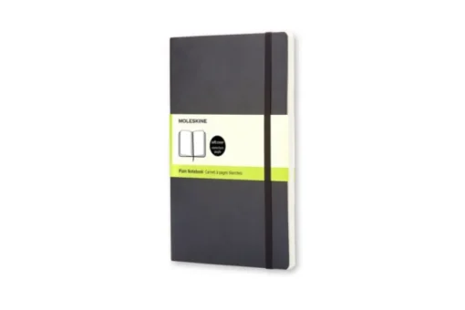 Moleskine Soft Large Plain Notebook Black