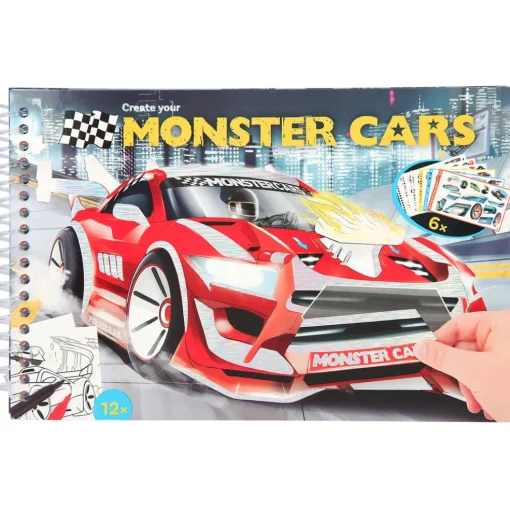Monster Cars Taskuvärityskirja