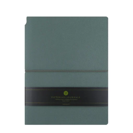 Muistikirja A5 KUKA Victorias Journals vihreä, tyhjät sivut