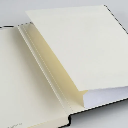 Muistikirja A4+ Leuchtturm1917 Slim Hard Port Red plain, kovakantinen blanco