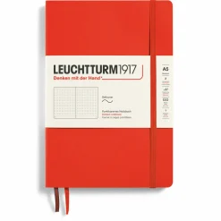 Muistikirja A5 Leuchtturm1917 Soft Dotted Lobster, pehmeäkantinen pistesivut