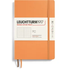 Muistikirja A5 Leuchtturm1917 Soft Dotted Apricot, pehmeäkantinen pistesivut