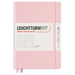 Muistikirja A5/251 sivua Leuchtturm1917 Dotted Hard powder, pistesivut