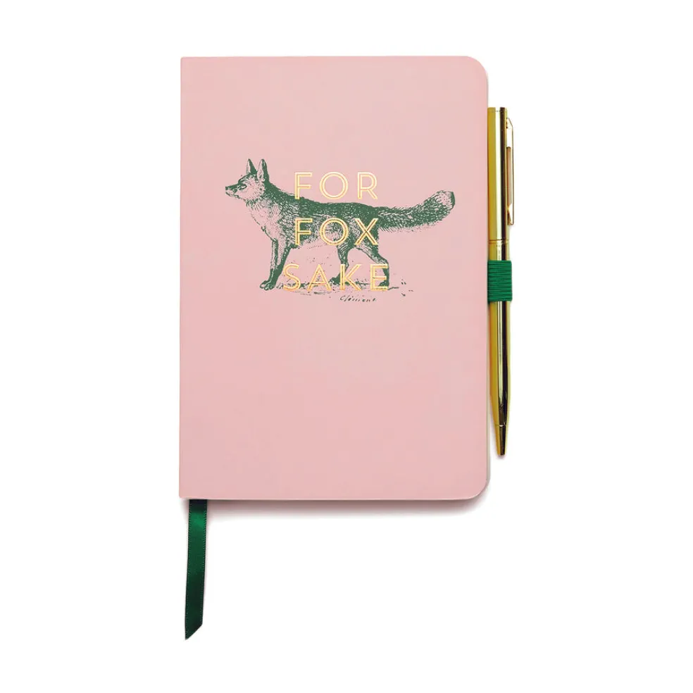 Muistikirja kynällä For Fox Sake Vintage Sass