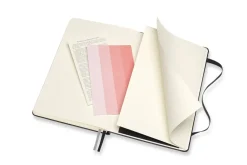 Muistikirja Moleskine Art Bullet Notebook Large Black 13x21cm, pistesivut musta