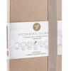 Muistikirja 14x21 cm ekoruskea Victorias Journals Copelle pistesivut
