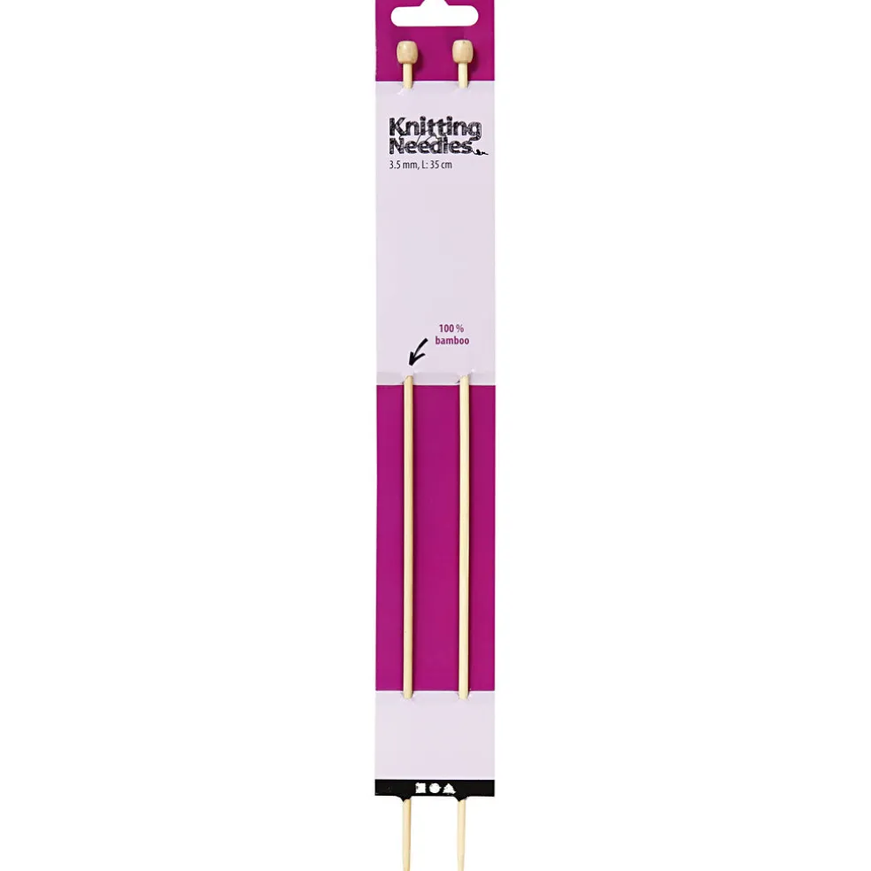 Neulepuikot nro 3,5 pituus 35 cm