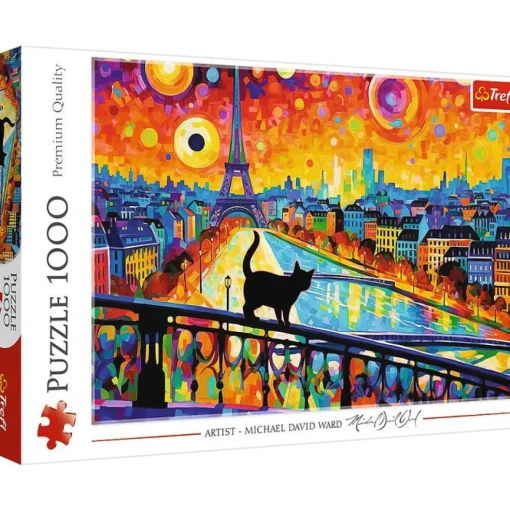 Palapeli 1000 palaa Cat in Paris