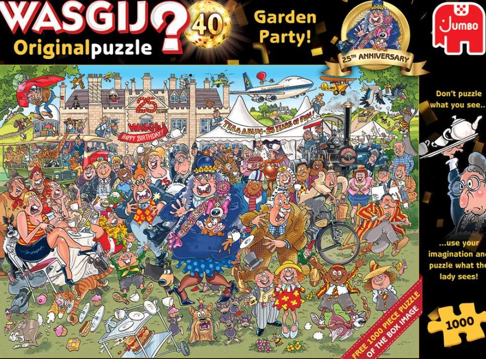 Palapeli 2x1000 palaa Wasgij Original Garden Party