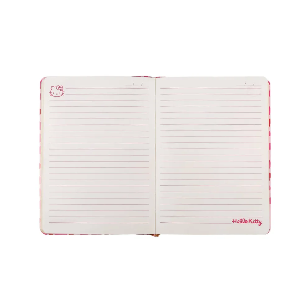 Päiväkirja lukolla Hello Kitty sydämet Victorias Journals