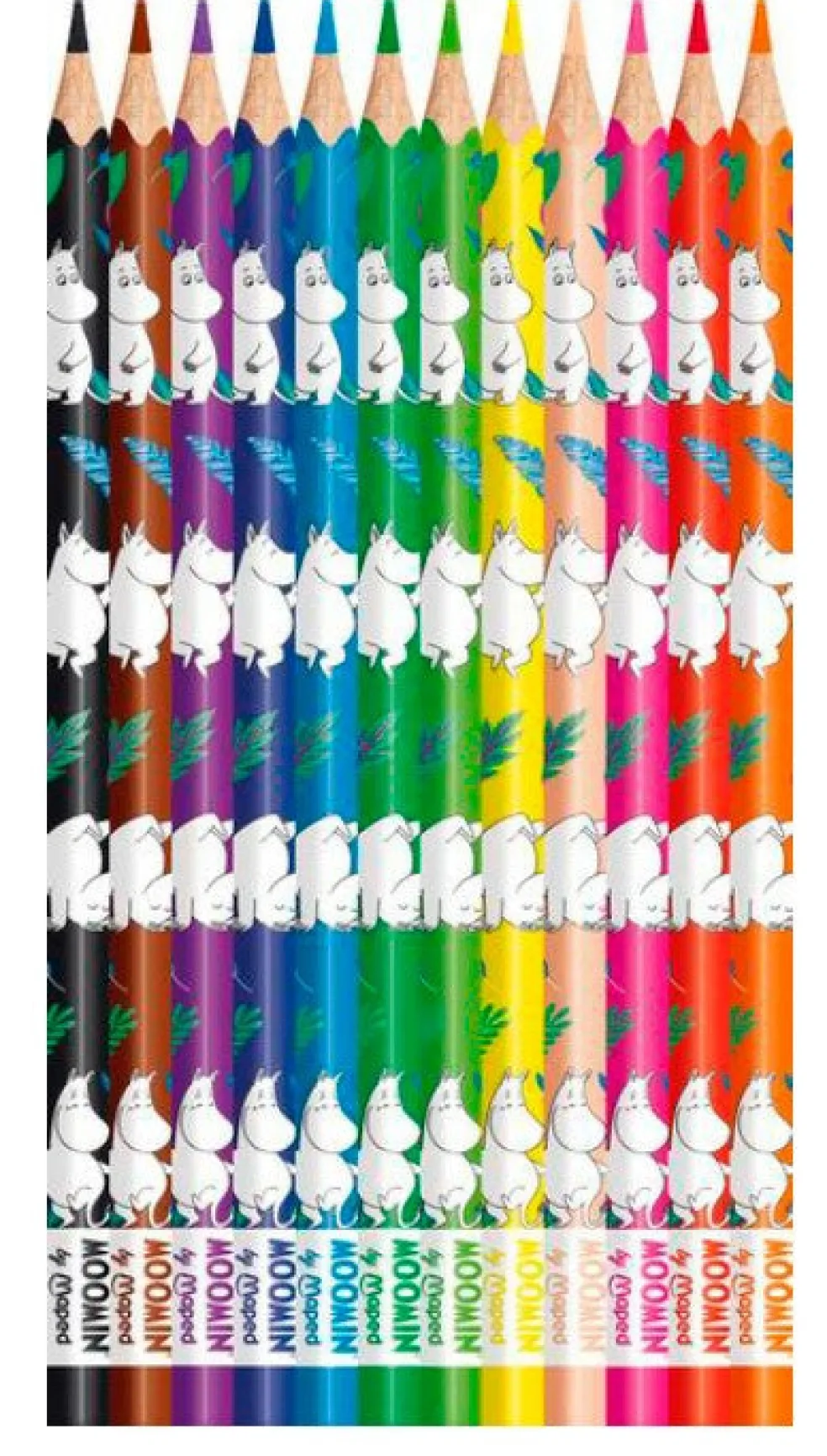 Puuvärikynä 12 kpl Maped Muumi