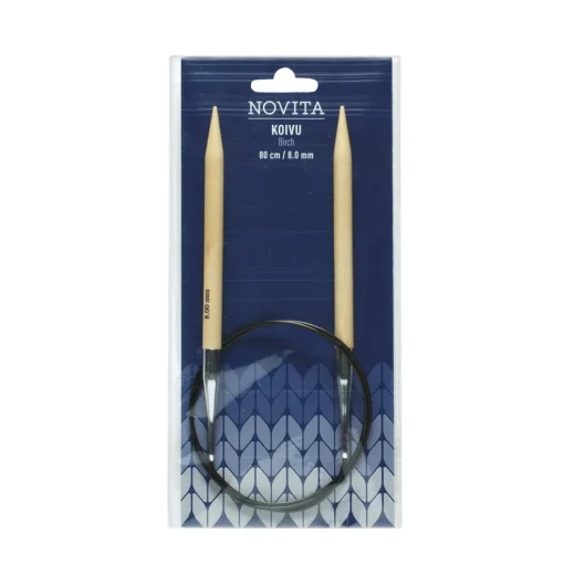 Pyöröpuikko Novita koivu 80cm 8.0 Chunky-langoille