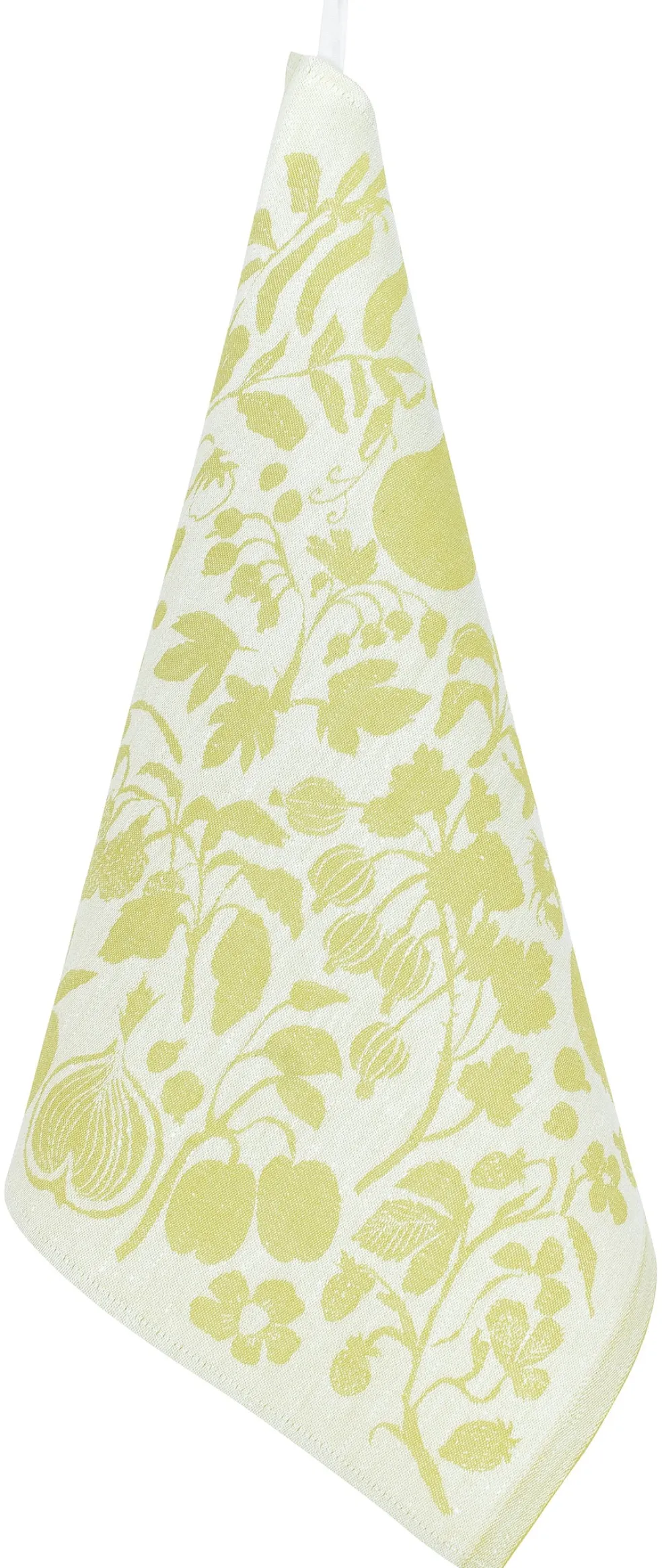 Pyyhe Lapuan Kankurit Puutarha 46x46cm, valko-lime