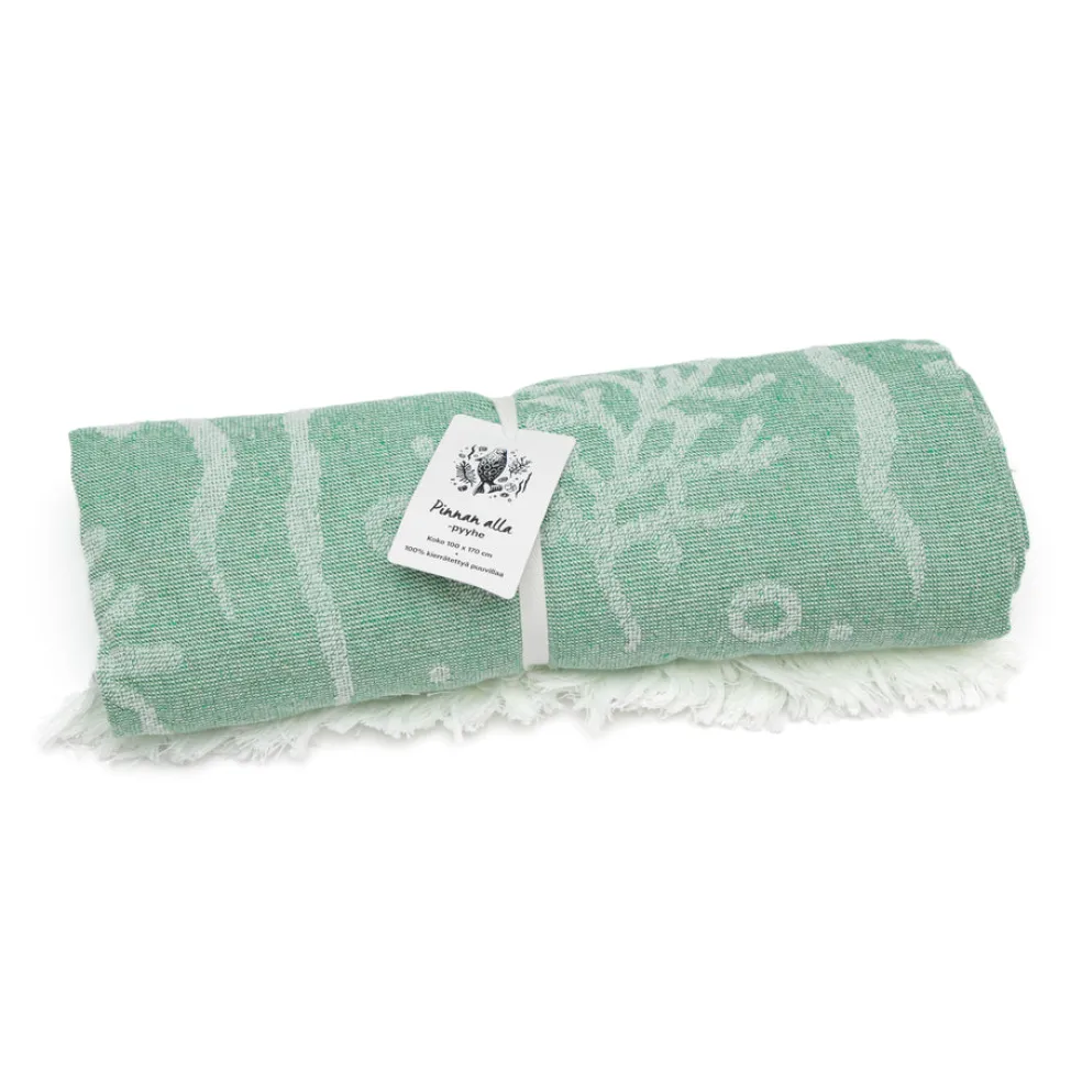Pyyhe Pinnan alla vihreä 100% kierrätysmateriaalia Suomen Luonnonsuojeluliitto