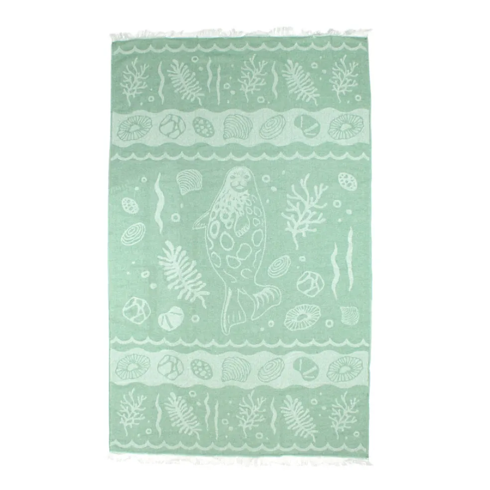 Pyyhe Pinnan alla vihreä 100% kierrätysmateriaalia Suomen Luonnonsuojeluliitto