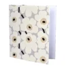 Rengaskansio Marimekko A4/3cm Unikko harmaamusta