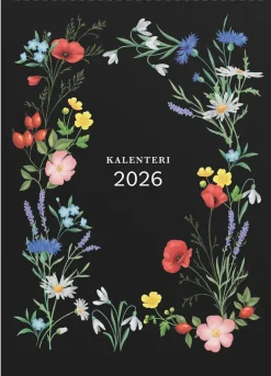 Seinäkalenteri Kukka 2026