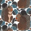 Servetti Marimekko 33cm Kurre musta ruskea