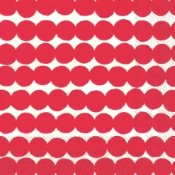 Servetti Marimekko 25cm Räsymatto punainen