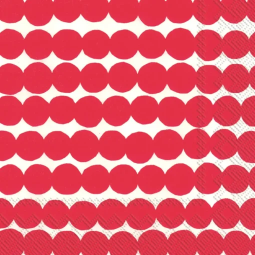 Servetti Marimekko 25cm Räsymatto punainen