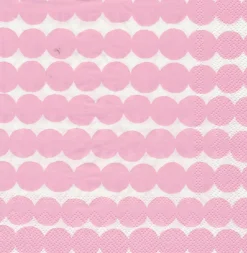 Servetti Marimekko 25cm Räsymatto vaaleanpunainen