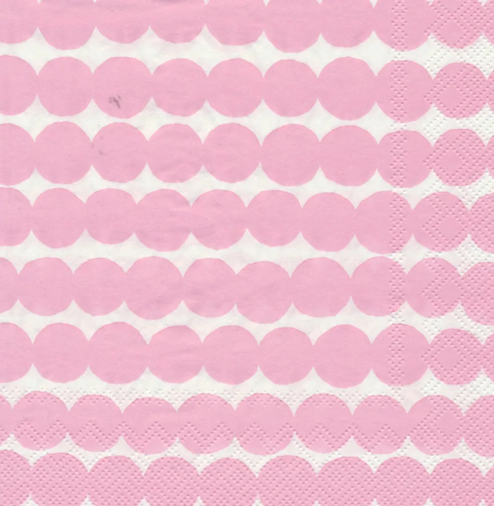 Servetti Marimekko 25cm Räsymatto vaaleanpunainen