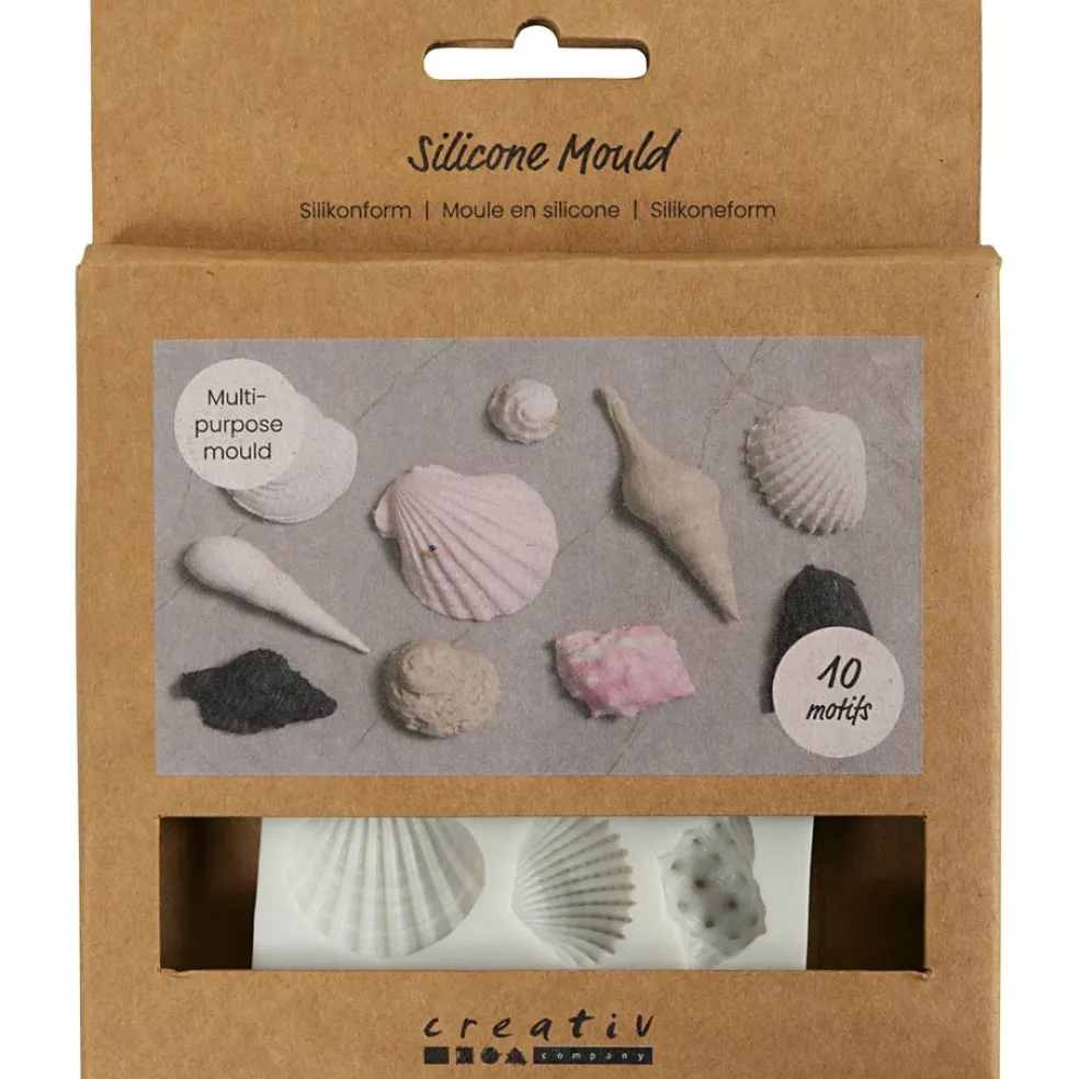 Silikonimuotti Kotilo ja simpukankuoret