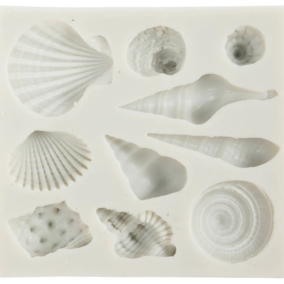 Silikonimuotti Kotilo ja simpukankuoret