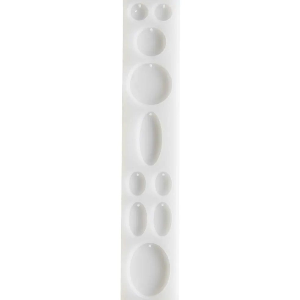 Silikonimuotti pyöreät riipukset UV-hartsille Rico Design