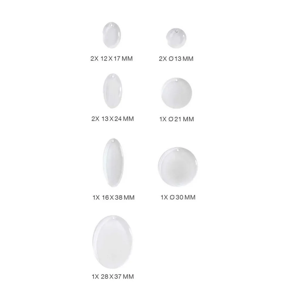 Silikonimuotti pyöreät riipukset UV-hartsille Rico Design