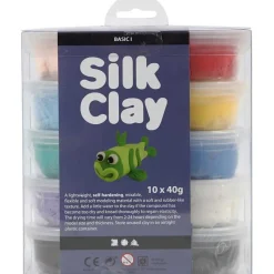 Silkkimassa 10 värin lajitelma basic 1