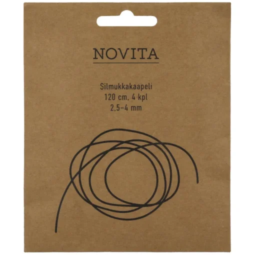 Silmukkakaapelit 120 cm 4 kpl puikkoihin 2.5-4 mm Novita