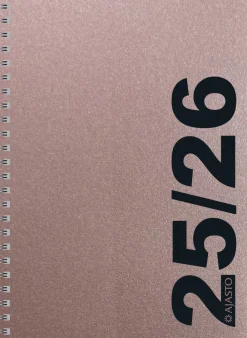 Simple A5, ruusukulta 2025-2026 (lukuvuosikalenteri)