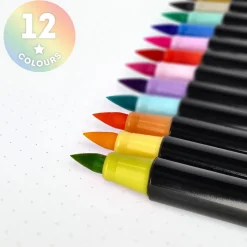 Sivellintussi 12 kpl pastellisävyt Legami