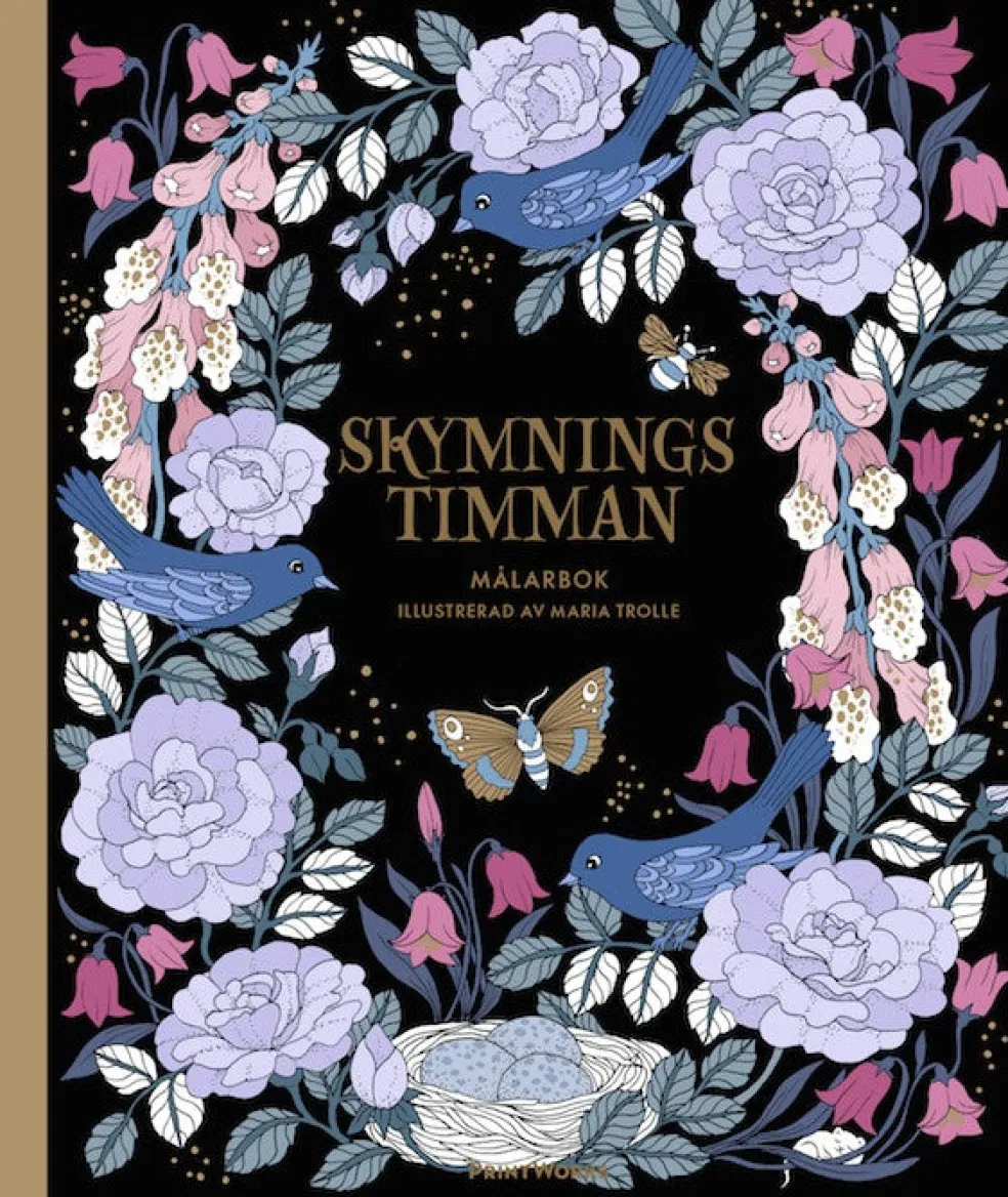 Skymningstimman - målarbok