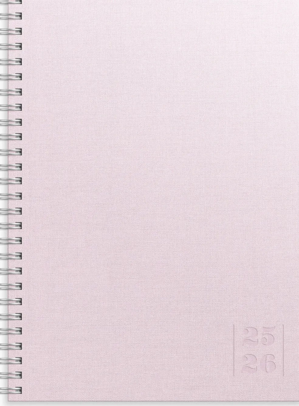 Study Textile roosa 2025-2026 (lukuvuosikalenteri)