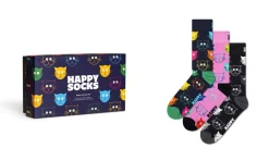 Sukat Happy Socks Mixed Cat 41-46 Lahjapakkaus 3 paria