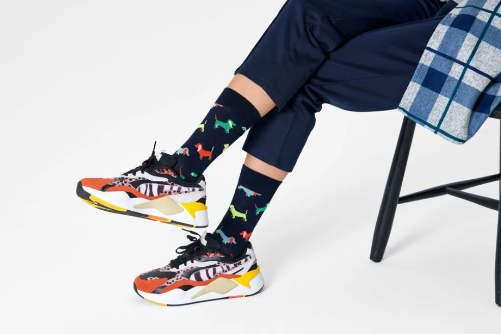 Sukat Happy Socks Puppy Love 41-46