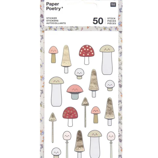 Tarra-arkki 4 kpl sienet Rico Design