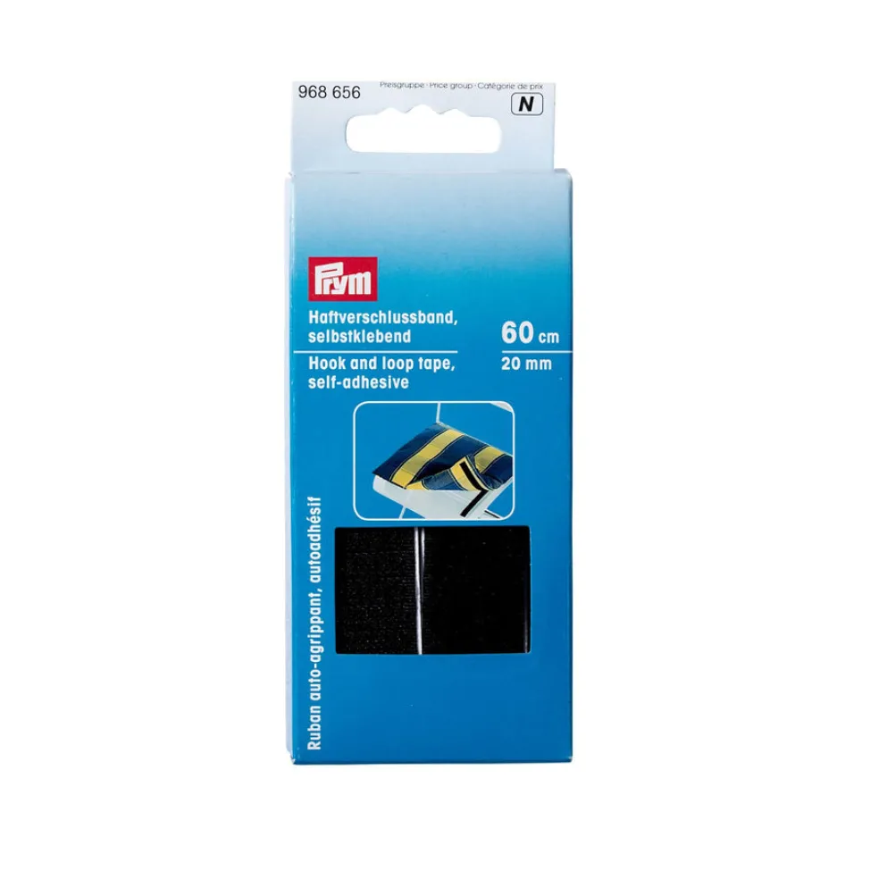 Tarranauha liimalla 20 mm/60 cm musta Prym