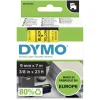 Tarrateippi DYMO D1 Teippi 9mm Musta/Keltainen