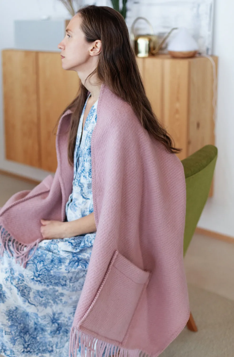 Taskuhuivi Lapuan Kankurit Uni puuteriroosa