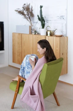 Taskuhuivi Lapuan Kankurit Uni puuteriroosa