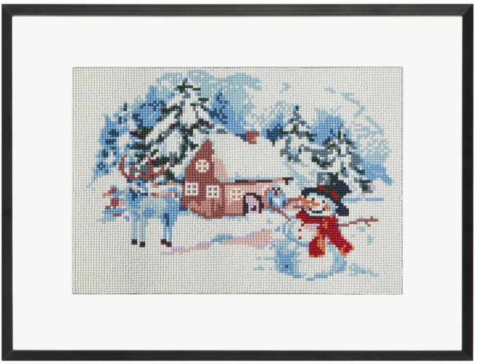 Timanttimaalaussetti 30x40 Talvimaisema