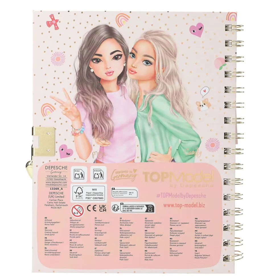 TOPModel Päiväkirja & rannekoru